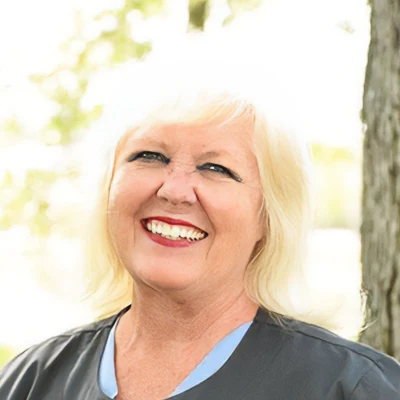 Sharon Huskey is the dental hygienist at Bradley L. Dyer DDS